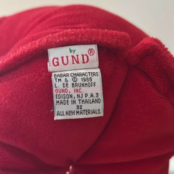 Vintage Gund Babar the elephant stuffed animal 1988 - Picture 5 of 8